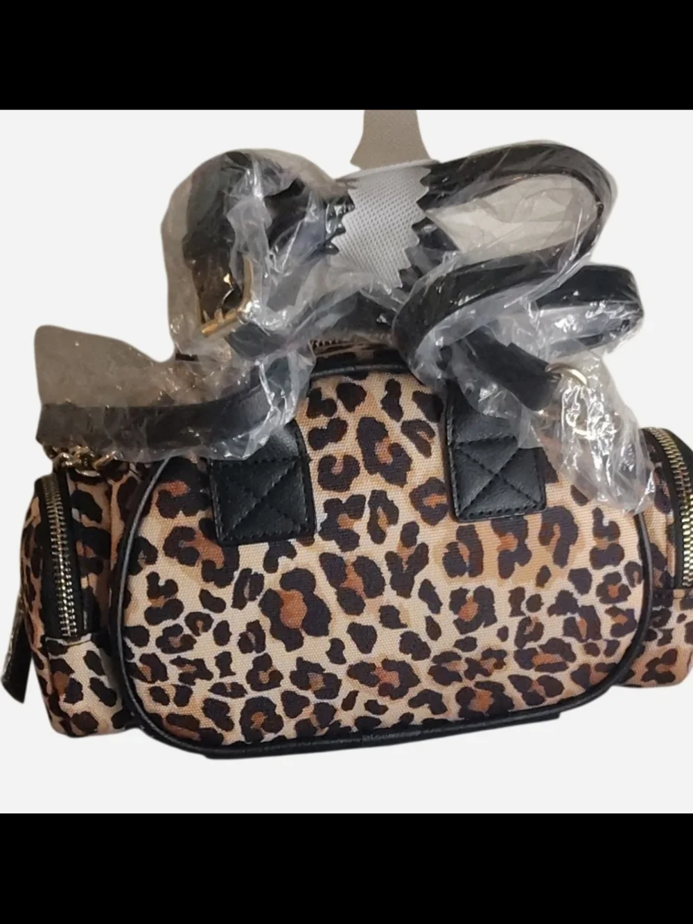 Juicy Couture Leopard Print Satchel - Brown & Black